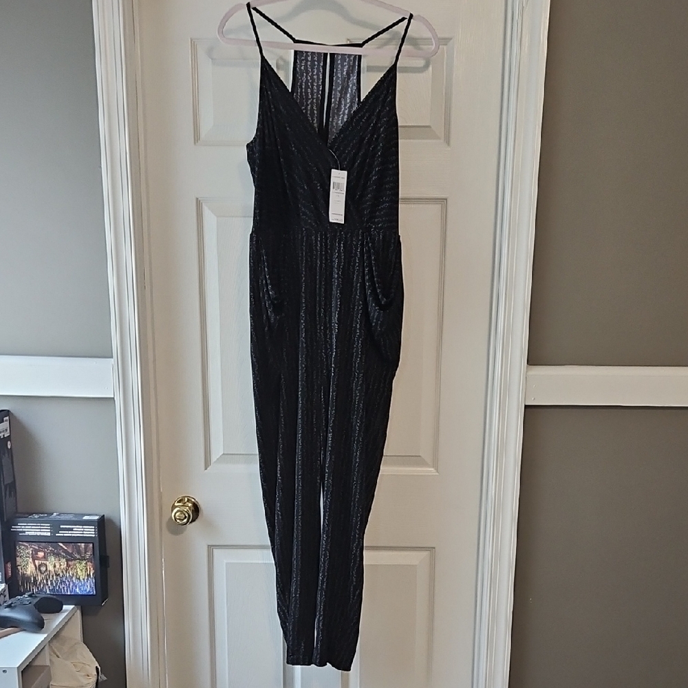 BCBGeneration Elegant Black Sleeveless  One Piece Pant Suit